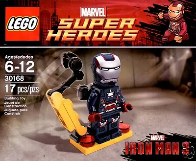 LEGO Super Heroes Marvel Avengers Iron Man3 *with Footprint   Iron Patriot 30168 • $162.30