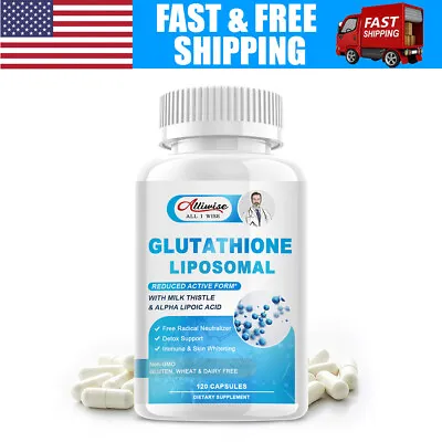 Liposomal Glutathione Pure Reduced L-Glutathione Anti Aging Skin Whitening Detox • $14.89