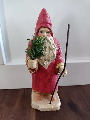 Vintage Midwest Of Cannon Falls Christmas Santa Figure Antique Style Tree Cane • $30