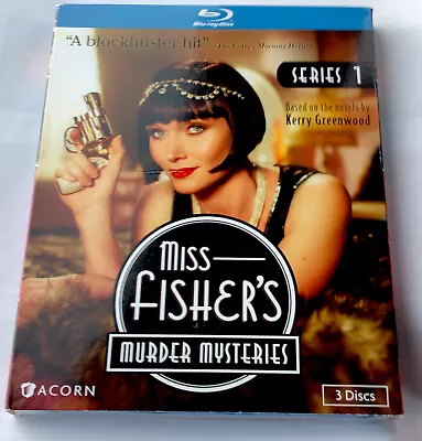 NEW Miss Fisher's Murder Mysteries: Series 1 3 Blu-ray Set 2012 Slip Cover • $20.64