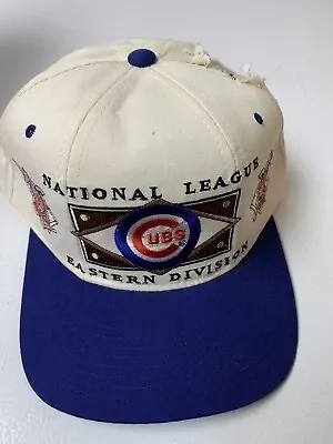 Chicago Cubs Vintage Starter Snapback Hat - 1980's Damaged • $9.95
