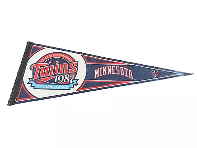 2007 MINNESOTA TWINS MLB Pennant Banner Celebrates 1987 World Series Wincraft • $11.99