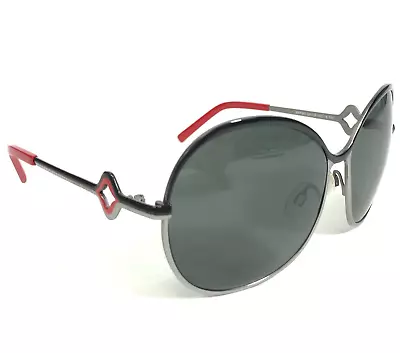 Miss Sixty Sunglasses MX416S Col.12A Black Gray Red Round Frames W Black Lenses • £42.75