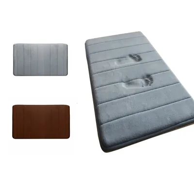 Absorbent Memory Foam Bath Mats Non-slip Bathroom Floor Shower Soft Carpet Rugs • $11.10
