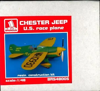 Brengun Models 1/48 CHESTER JEEP U.S. Racing Plane Resin Kit • $34.99