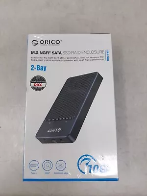 Orico M.2 NGFF SATA SSD Raid Enclosure 2-Bay M2n210-RC3 • $50