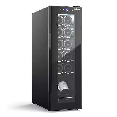 12 Bottle Compressor Wine Cooler Refrigerator Large Freestanding Wine Cellar • $219.98