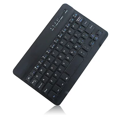 WIRELESS KEYBOARD ULTRA SLIM RECHARGEABLE PORTABLE COMPACT For TABLETS • $41.15