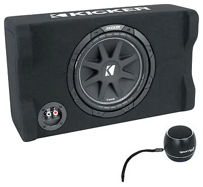 KICKER 48CDF104 Comp10 10  300w Subwoofer+Sub Box Enclosure+Bluetooth Speaker • $149.99