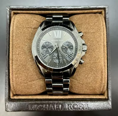 Michael Kors MK-6249 37mm Chronograph Stainless Steel Quartz Watch 37mm • $33.24