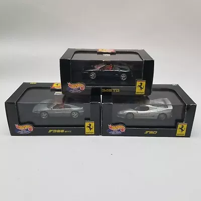 1/43 Hot Wheels Ferrari 348TB/F355 GTS/F50 Slv Blk Diecast Lot 25712/25716/25717 • $59.95