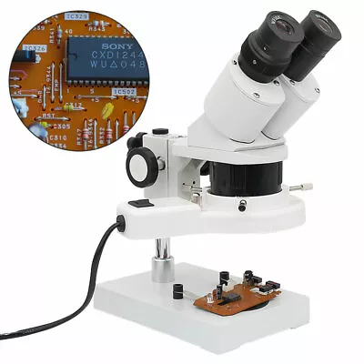 20X-40X Industrial Binocular Stereo Microscope For Mobile Phone Clock Repairing • $102.90