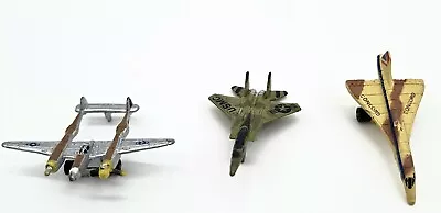 Lot Of 3 Galoob 1987 Micromachine US Military Planes (PARTS ONLY) • $7