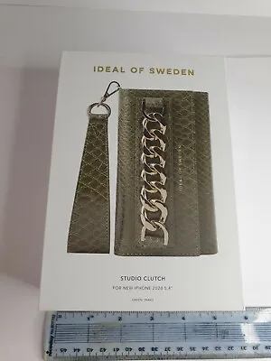 Ideal Of Sweden Studio Clutch Green Snake Skin IPhone 5 Phone Case Wallet • £5