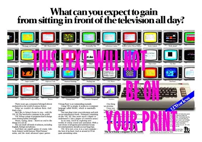 Commodore VIC 20 2-page Magazine Advert A3 Poster (270gsm Ilford Galerie Paper) • £19.95