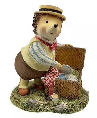 Villeroy & Boch Foxwood Tales Picnic At Foxwood Willy's Dad Hedgehog Damage 1994 • $13.45