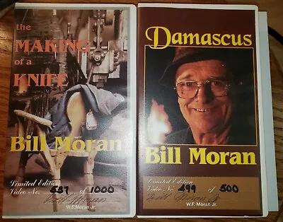 Bill Moran ; The Making Of A Knife And Damascus  / Knifemaking VHS (2 Tapes) • $29.99