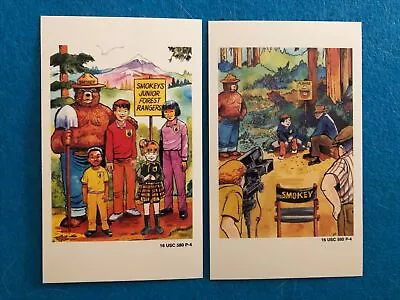 Vintage Smokey The Bear Cards - 2 Cards  (English/Spanish) - Rare - New • $6