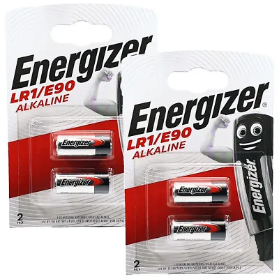 4 X Energizer LR1 1.5V Batteries E90 910A MN9100 AM5 • £5.39
