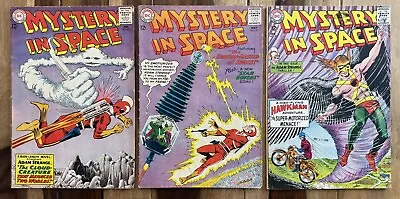 Mystery In Space #81-#83-#89-three Issue Set-lot-silver Age-1963-science Fiction • $19.95