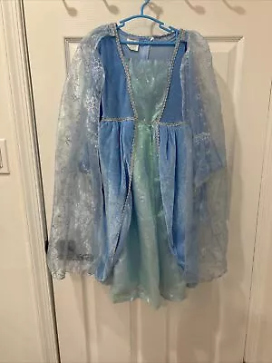 Elegant Frozen Inspired Elsa Dress With Cape Princess Costume - Size 4-5 YR • $8