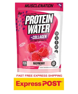 Muscle Nation Protein Water + Collagen | 700g 25 Serves |  Bovine Collagen | Wpi • $59.98