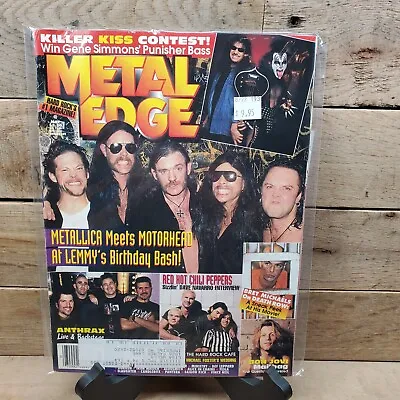 Metal Edge Magazine May Kiss Metallica Red Hot Chili Peppers Anthrax Bon Jovi • $14.95