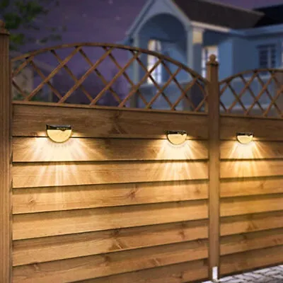 4PCS Solar Fence Post Light Wall Outdoor Garden Lighting Lamp Landscape Lights • £11.99