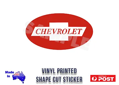 Chevrolet Vintage Grille Dash Sticker 120mm Vinyl Print Chev Chevy FREE POST! • $5.25