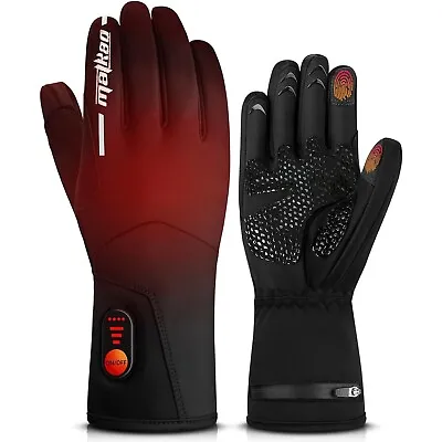 MATKAO Heated Gloves For Men Women Rechargeable 3000mAh Heated Motorcycle Gloves • $49.99