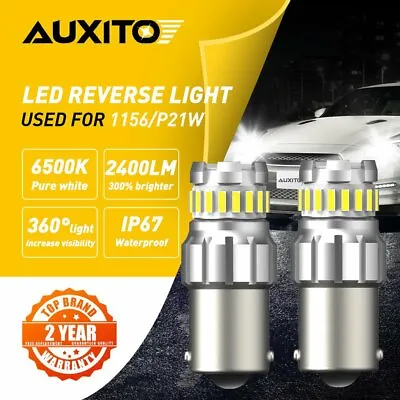 AUXITO 1156 BA15S 6500K LED Backup Brake Daytime Running Light Bulb P21W 23SMD • $11.59