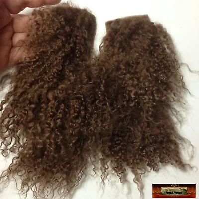 M00762 MOREZMORE Hair Tibetan Lamb Remnants CLASSIC BROWN Doll Wig • $3.82