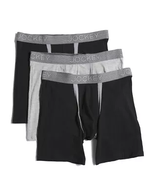 Men's Jockey Underwear 3pk Chafe Proof Pouch Boxer Briefs • $24.95