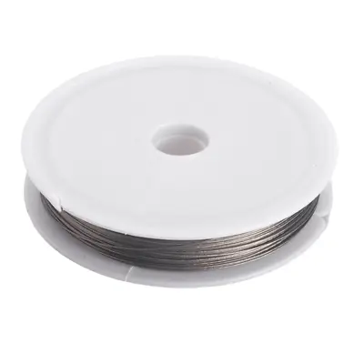 £2.35 • Buy 50m X Silver Tiger Tail Wire NYLON Coated Stainless Steel 0.45mm Make Jewellery