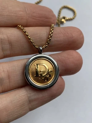 Vintage Dior Pendant Necklace Vintage Dior Re-worked Pendant Rare Dior • £75