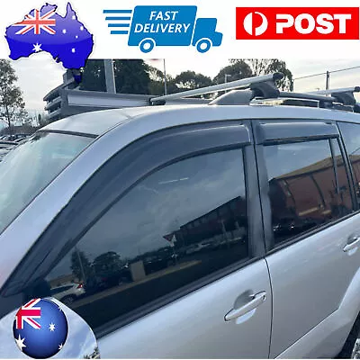 4PCS Weathershields For Toyota Landcruiser Prado 120 Series 03-09 Tinted Visors • $34.49