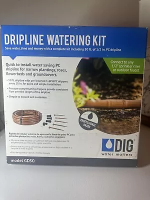 Drip Line Watering Kit 50 Ft Of 1/2 Inch PC Drip Line. Brand New  • $25