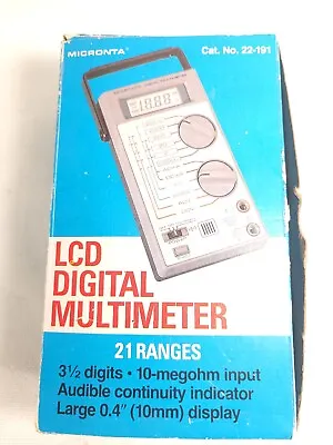 Micronta LCD Digital Multimeter 22-191 Model- Tandy Corp • $37.80