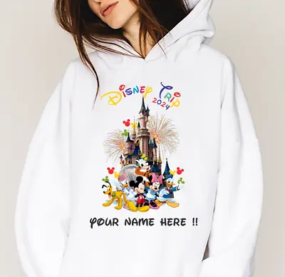 Personalized Disneyland Paris Hoodie Family Matching Disney Trip 2024 Gift Top • £24.99