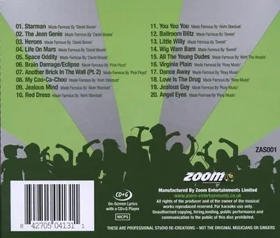 £4.95 • Buy Zoom Karaoke All Stars (ZVS001) - Rock Oddities Karaoke CDG Disc