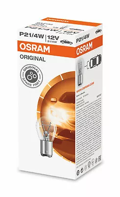 Osram P21/4W 12V Car Base BAZ15d Bayonet Globe Bulb (Pack Of 10) • $25