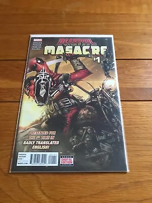 Deadpool Masacre 1. Nm Cond. July 2016. Marvel. • £2.25