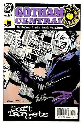 Gotham Central #13 Signed By Ed Brubaker & Michael Lark DC Comics • $24.99