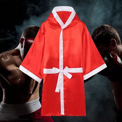 Kickboxing Gown Silky Show Competition Training Boxing Robe Bright Color • $22.44