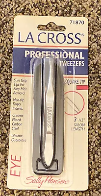 La Cross By Sally Hansen Professional Tweezers Square Tip # 71870 Original Pack • $24.99