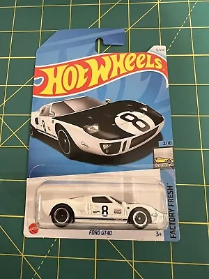 2024 Hot Wheels Ford Gt40 Factory Fresh 2/10 8 Ball Design On Hood White • $9.84