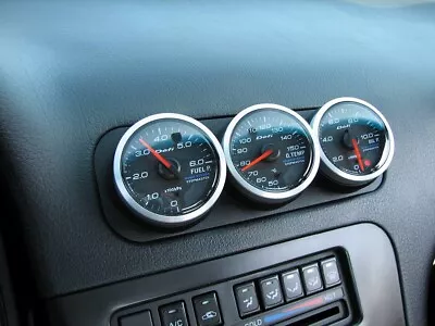 $25 • Buy Triple 52mm Vent Gauge Pod Mount For Nissan 200sx 180sx 240sx S13