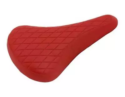 New! Absolute Universal Bmx Bicycle Vinyl Saddle In Diamond Style In Red. • $21.99