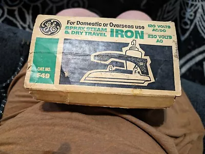 Vintage General Electric Travel Iron F49 In Original Box W/ Accessories  • $15