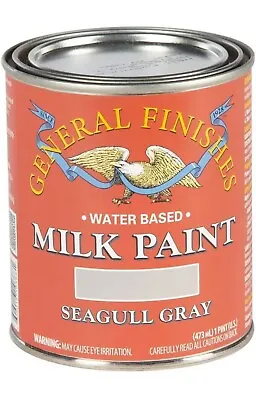 General Finishes Water Based Milk Paint 1 Pint Seagull Gray • $29.99